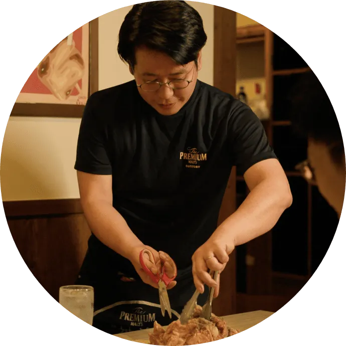 店舗のスタッフが宴会をサポート