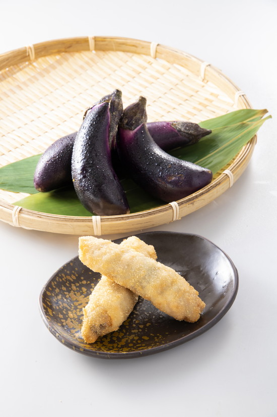 茄子の肉巻き揚げ