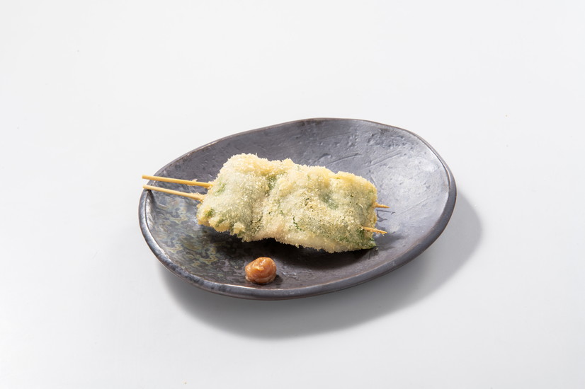 鯵の梅しそ串揚げ
