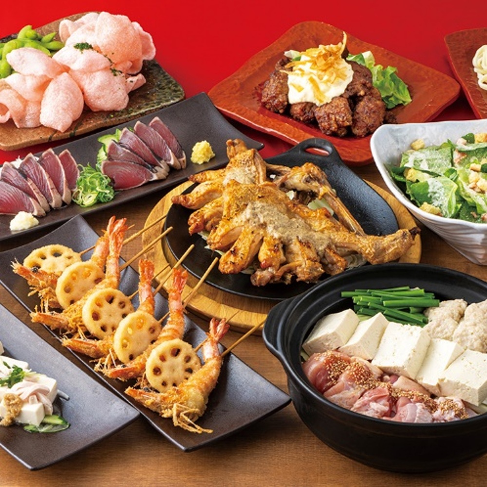◆鳥メロコース◆水炊き鍋付き♪【全9品2.5H飲み放題付／4,000円】