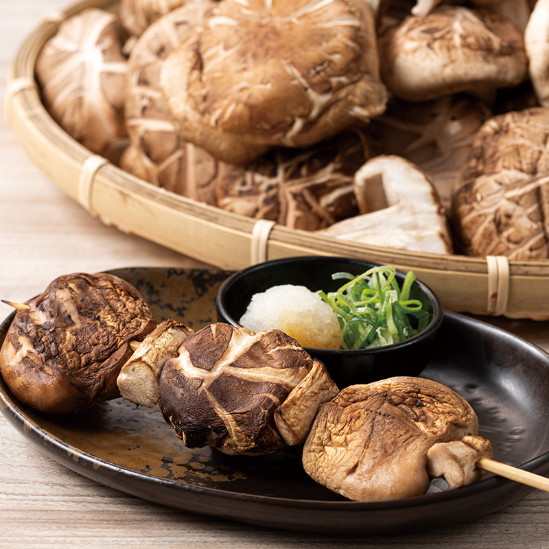 どんこしいたけ串焼き