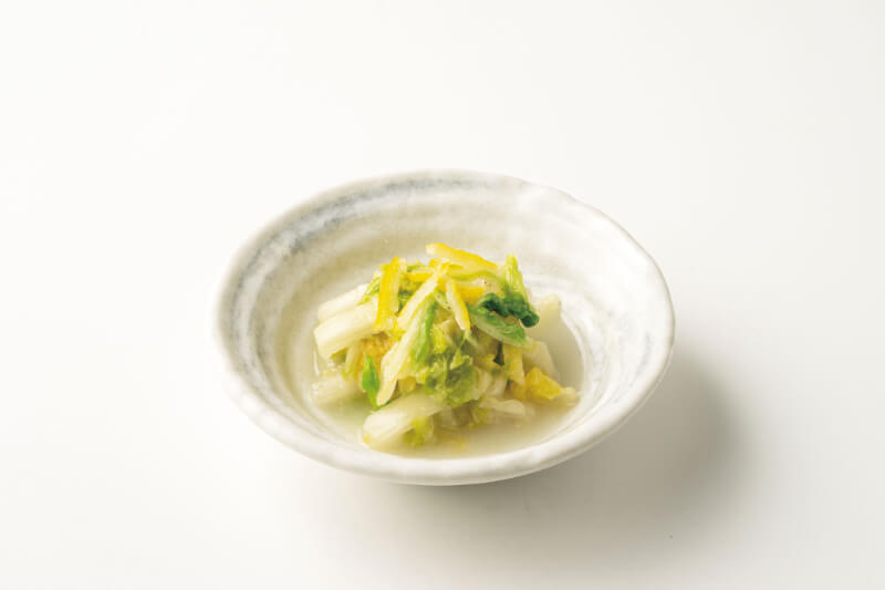 八海山の麹を使った白菜のべったら漬け