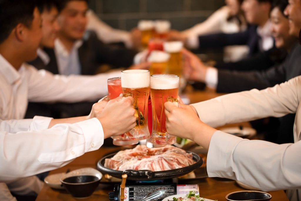 仲間内での中規模飲み会は椎名町駅前の個室付焼き鳥居酒屋での画像